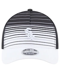 New Era Men's Black Chicago White Sox Gradient 9FORTY M-Crown Adjustable Hat