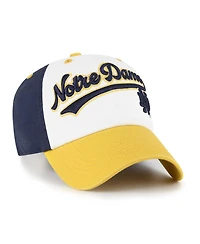 '47 Brand Big Boys and Girls White Notre Dame Fighting Irish Scooter Clean Up Adjustable Hat