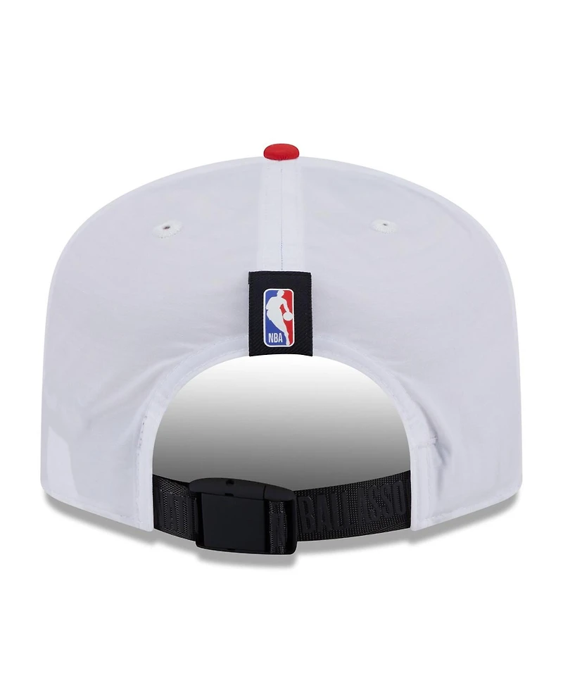 New Era Men's White/Red Atlanta Hawks 2025 Nba Draft On-Stage Nylon 19TWENTY Adjustable Hat