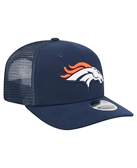 New Era Men's Navy Denver Broncos Team Collection 9SEVENTY Stretch-Snap Adjustable Hat