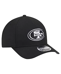 New Era Men's Black San Francisco 49ers Team Collection 9FORTY M-Crown A-Frame Adjustable Hat