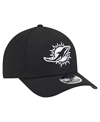 New Era Men's Black Miami Dolphins Team Collection 9FORTY M-Crown A-Frame Adjustable Hat
