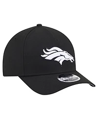 New Era Men's Black Denver Broncos Team Collection 9FORTY M-Crown A-Frame Adjustable Hat