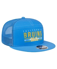 New Era Men's Blue Ucla Bruins Split Panel 9FIFTY Snapback Trucker Hat