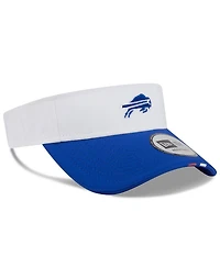 New Era Men's White/Royal Buffalo Bills 2025 Nfl Training Camp Adjustable Visor Hat