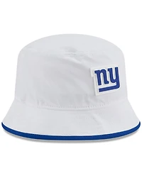 New Era Men's White New York Giants 2025 Nfl Training Camp Stretch Bucket Hat