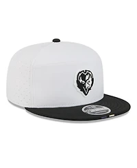 New Era Men's White/Black Baltimore Ravens 2025 Nfl Training Camp Split Panel 9FIFTY Snapback Hat