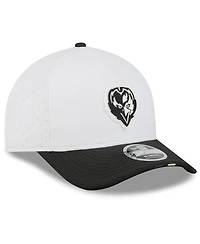 New Era Men's White/Black Baltimore Ravens 2025 Nfl Training Camp A-Frame 9FORTY Adjustable Hat