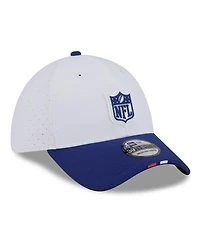 New Era Men's White/Navy 2025 Nfl Training Camp 39THIRTY Flex Hat
