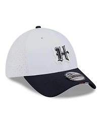 New Era Men's White/Navy Houston Texans 2025 Nfl Training Camp 39THIRTY Flex Hat
