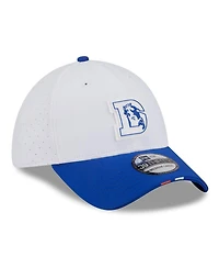New Era Men's White/Blue Denver Broncos 2025 Nfl Training Camp Throwback Logo 39THIRTY Flex Hat