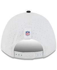 New Era Big Boys and Girls White/Black Pittsburgh Steelers 2025 Nfl Training Camp A-Frame 9FORTY Adjustable Hat