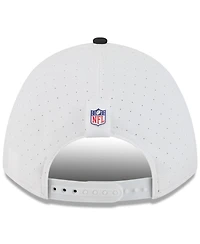 New Era Big Boys and Girls White/Black Cincinnati Bengals 2025 Nfl Training Camp A-Frame 9FORTY Adjustable Hat