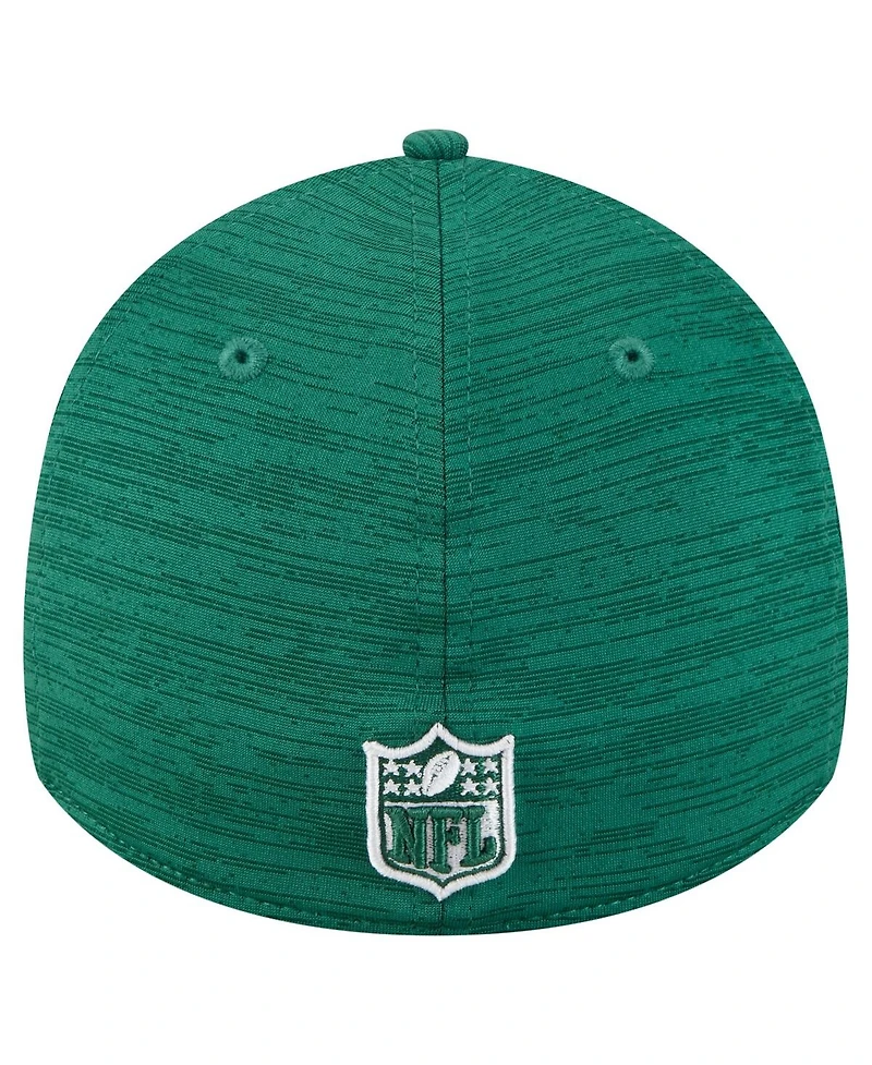 New Era Men's Green York Jets Stripes 39THIRTY Flex Hat