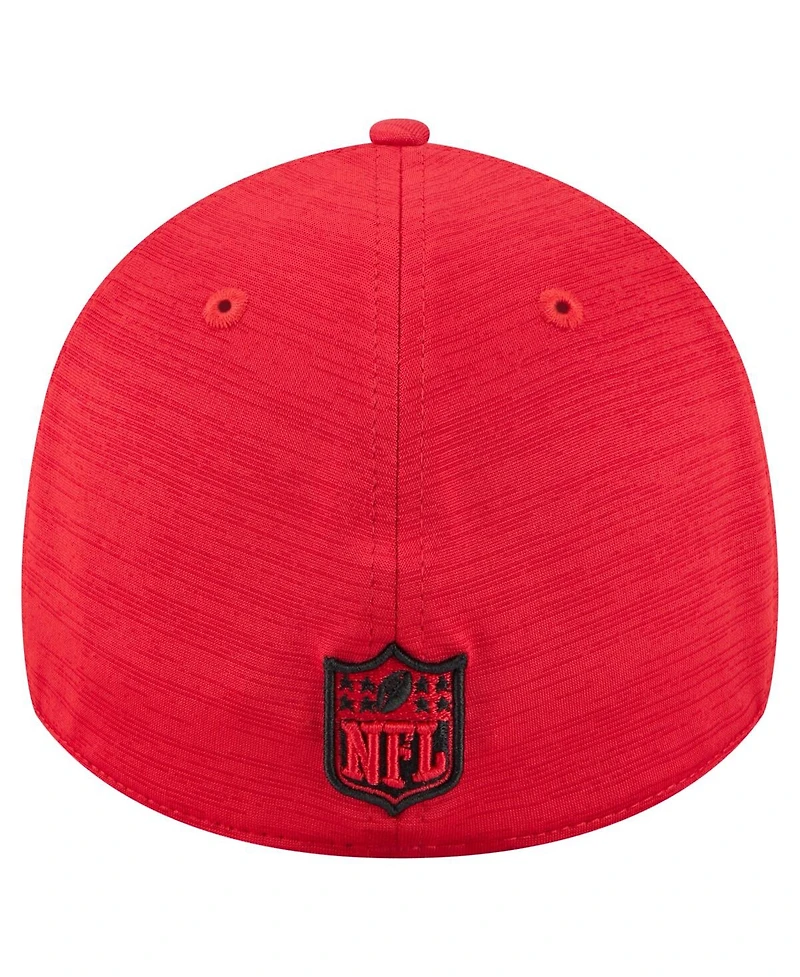 New Era Men's Red Kansas City Chiefs Stripes 39THIRTY Flex Hat