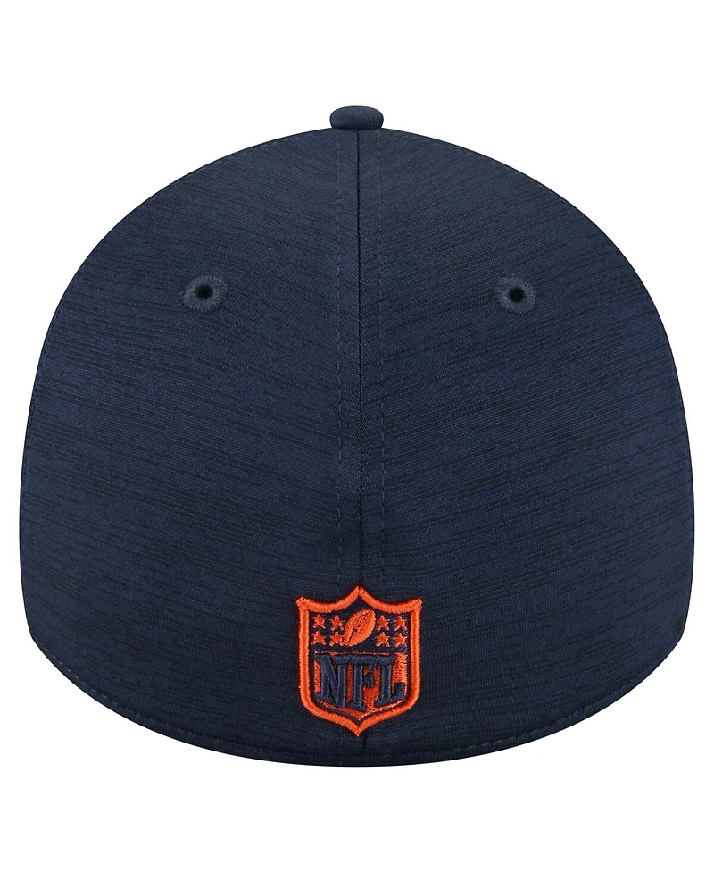 New Era Men's Navy Chicago Bears Stripes 39THIRTY Flex Hat