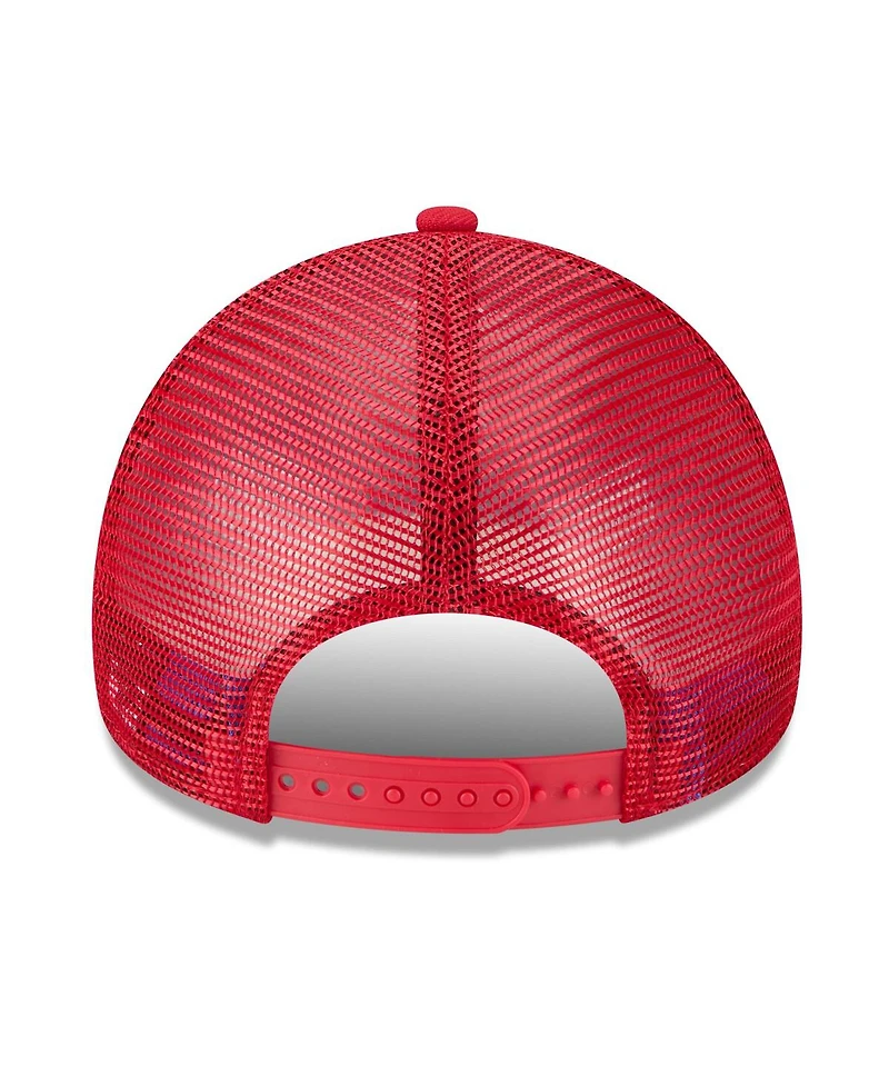 New Era Men's Red St. Louis Cardinals 2025 Big League Chew A-Frame 9FORTY Adjustable Trucker Hat