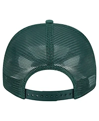 New Era Men's Hunter Green Milwaukee Bucks Vintage Team Rope A-Frame 9FIFTY Snapback Hat