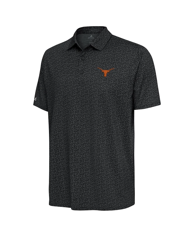 Antigua Men's Pewter Texas Longhorns Blooming Polo Shirt