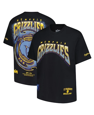 Two Hype Men's Black Memphis Grizzlies Drip Dime Collection Premium T-Shirt