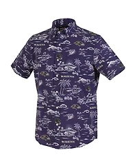 Reyn Spooner Men's Purple Baltimore Ravens Kekai Performance Button-Down Shirt