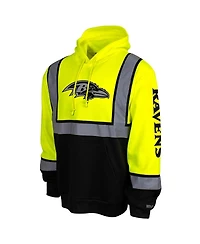 Buffalo Outdoors Men's Yellow Baltimore Ravens High-Visibility Safety Hooded Sweatshirt