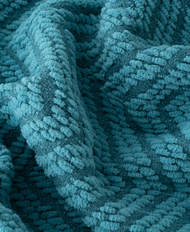 Battilo Herringbone Chenille Knit Throw, 50" x 60"