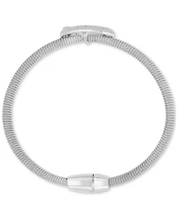 Macy's Cubic Zirconia Buckle Charm Bracelet Sterling Silver (also 14k Gold Over Silver)