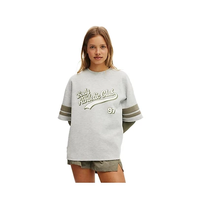 Cotton On Women's Active Ballpark Oversized Graphic Tshirt
