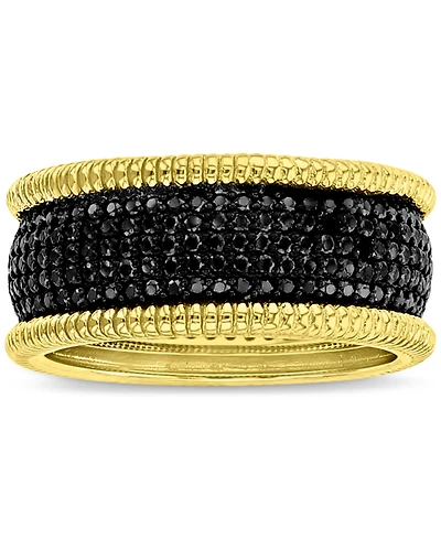 Macy's Black Spinel Multirow Cluster (1-7/8 ct. t.w.) Ring