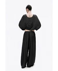 Nocturne Women's Beaded Embroidered Shirt