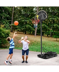 4.25-10 Feet Portable Adjustable Basketball Goal Hoop System