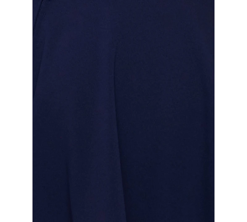 B Darlin Juniors' Scuba Crepe Square-Neck Fit & flare Dress