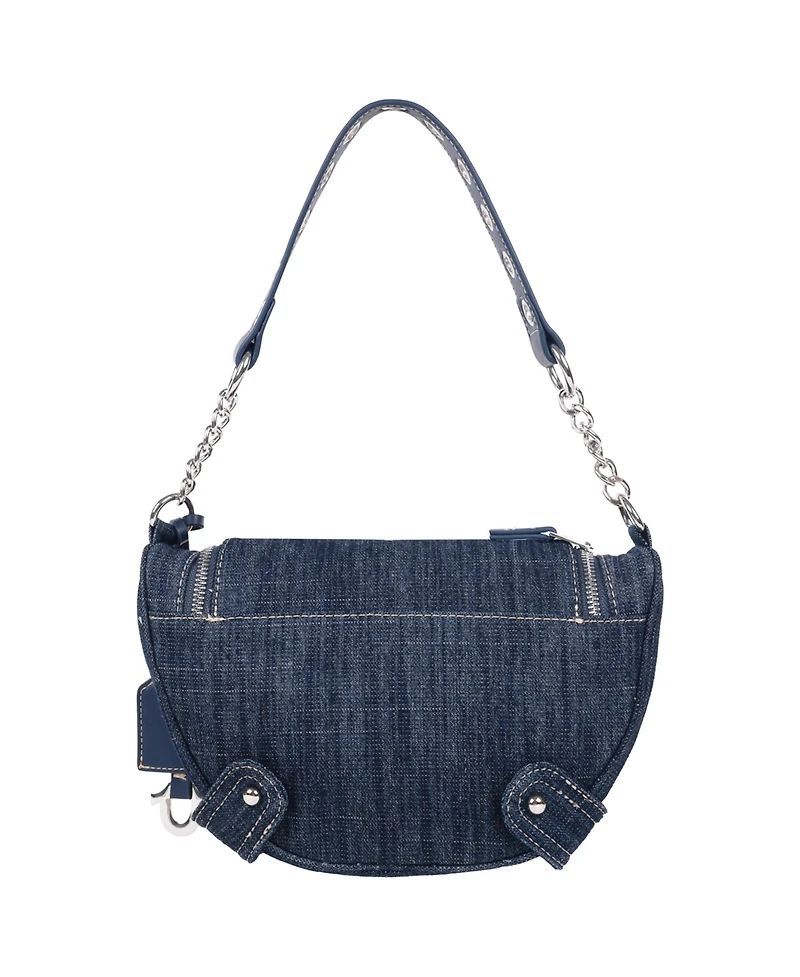 True Religion Chain Handle Denim Hobo