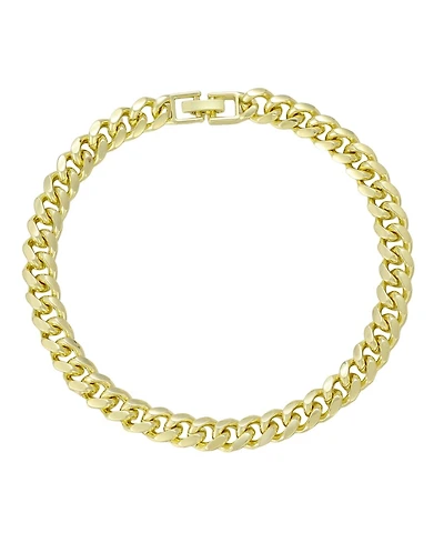 Adornia 14K Gold Plated Chunky Curb Chain Anklet