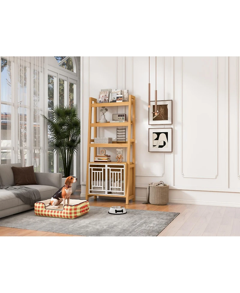 Streamdale Furniture Dog Crate Ladder Bookcase