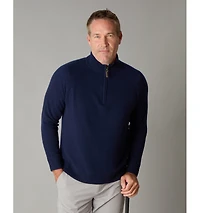 LuxLined Men's Itch-Free Cashmere Quarter-Zip Sweater with Soft Inner Lining