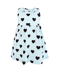 Hudson Baby Girls Lightweight Cotton Dress and Cardigan Set