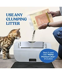 Streamdale Furniture Smart Cat Litter Box Cat Litter Box Wide Opening