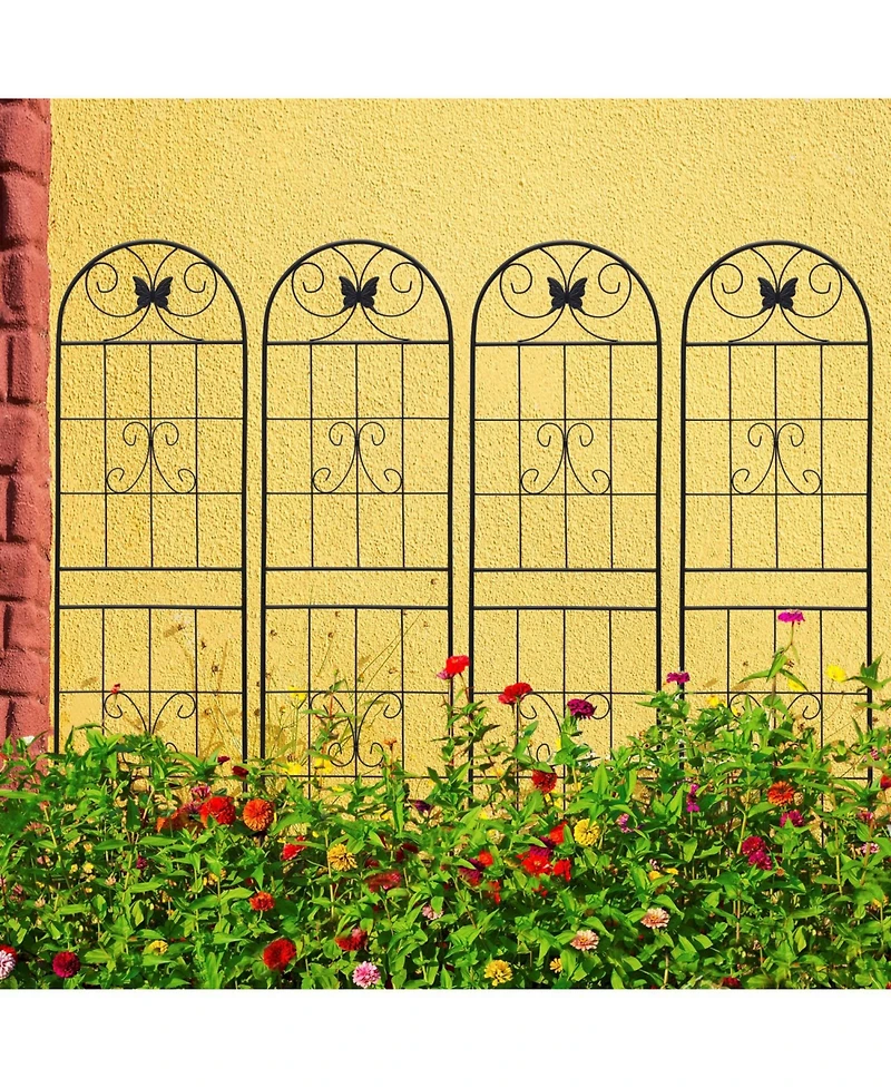Streamdale Furniture Metal Garden Trellis 71" - 4 Pack