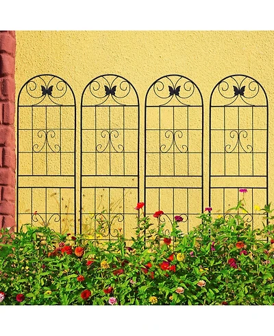 Streamdale Furniture Metal Garden Trellis 71" - 4 Pack