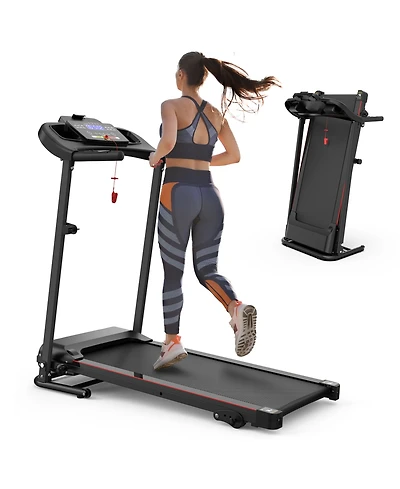 Streamdale Furniture Folding Treadmill Incline Bluetooth Heart Rate
