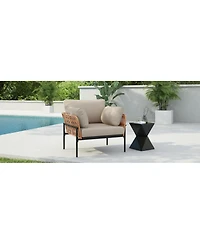 Streamdale Furniture Rope & Wood Lounge Chair with Cushions