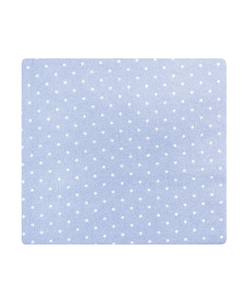 Hudson Baby Girls 7pk Cotton Flannel Receiving Blankets Bundle