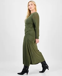 Bar Iii Plus Mesh Maxi Dress, Macy's Exclusive