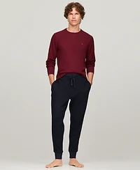 Tommy Hilfiger Men's Waffle-Knit Long-Sleeve Crewneck Thermal Top