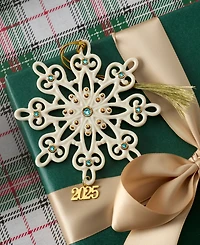 Lenox 2025 Gemstone Snowflake Ornament
