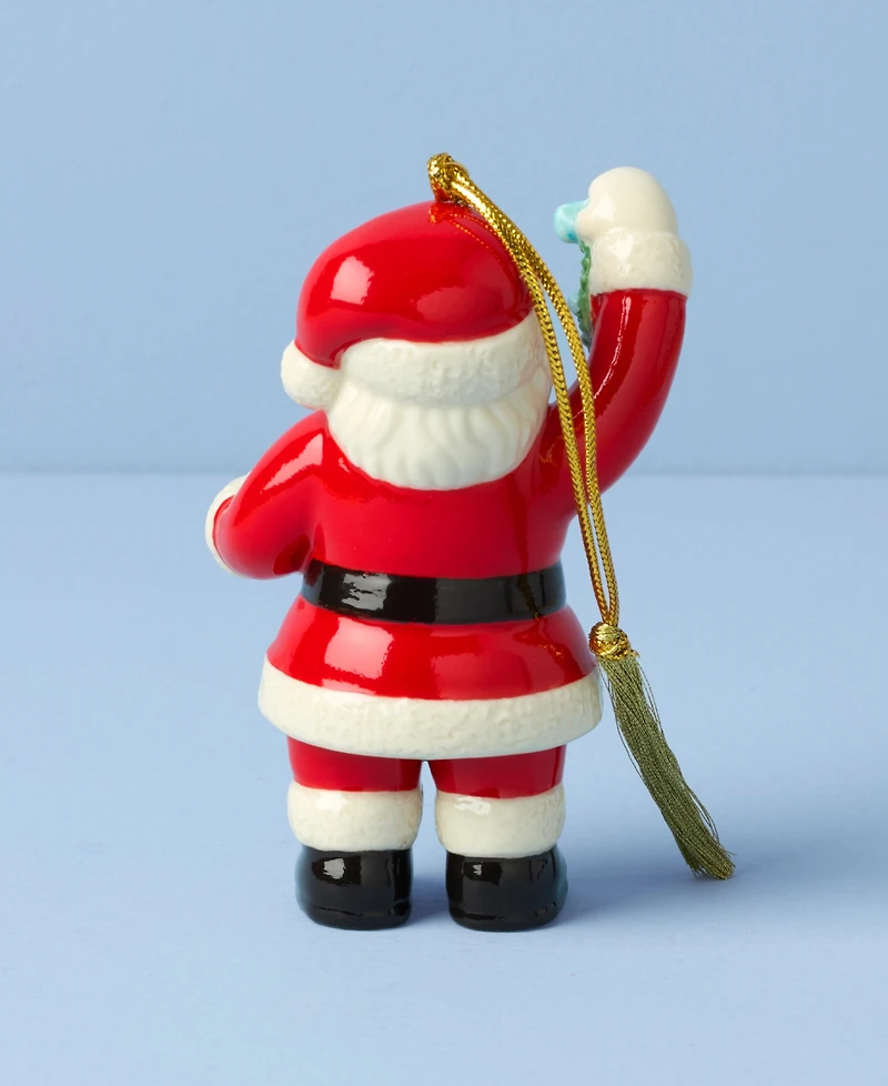 Lenox 2025 Santa with Mistletoe Ornament
