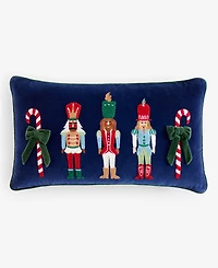 Holiday Lane Nutcrackers Decorative Pillow, 14" x 24", Macy's Exclusive