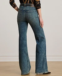 Lauren Ralph Women's High-Rise Flare Jeans